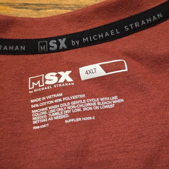 Men's MSX BY MICHAEL STRAHAN Sweatshirt sz 4XLT - Picture 3 of 3